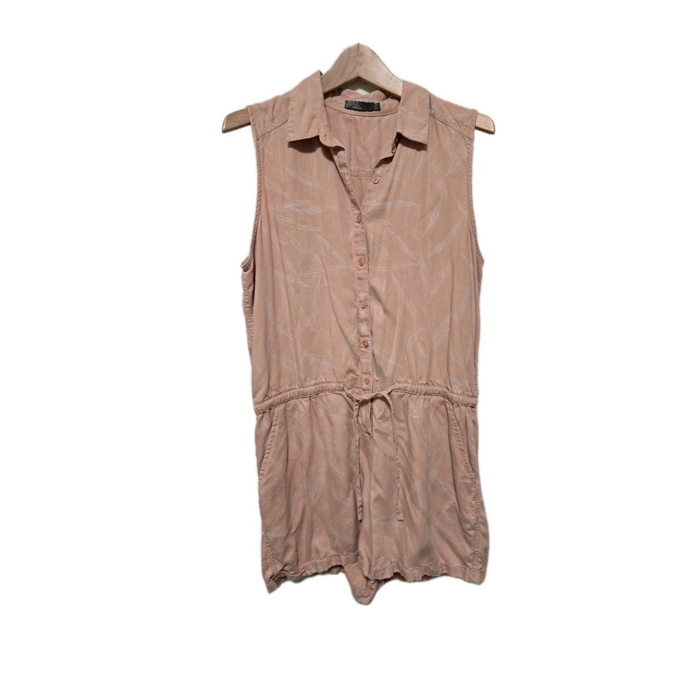 Prana‎ Womens Romper Shorts Size Large Pink Peach